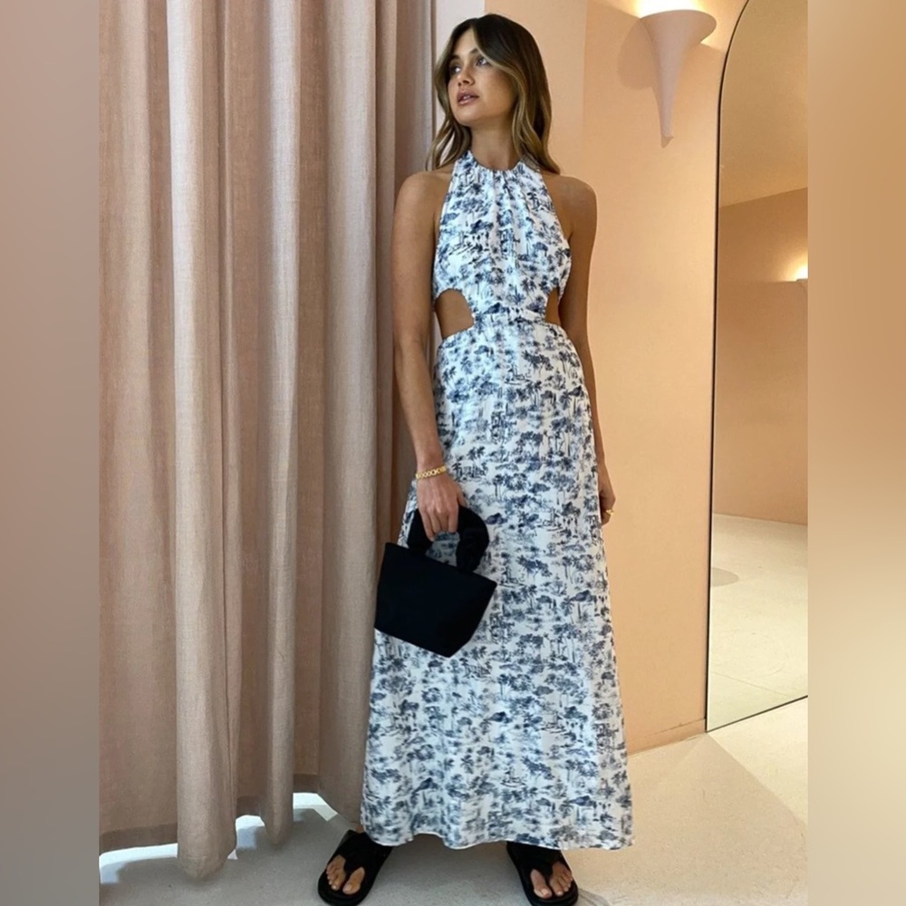 SIR the label Blue and White Maxi Dress - Picture 9 of 14